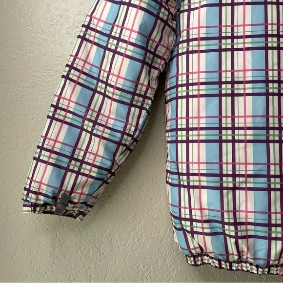The North Face Girls Plaid Puffer Jacket Size XL - Picture 10 of 14